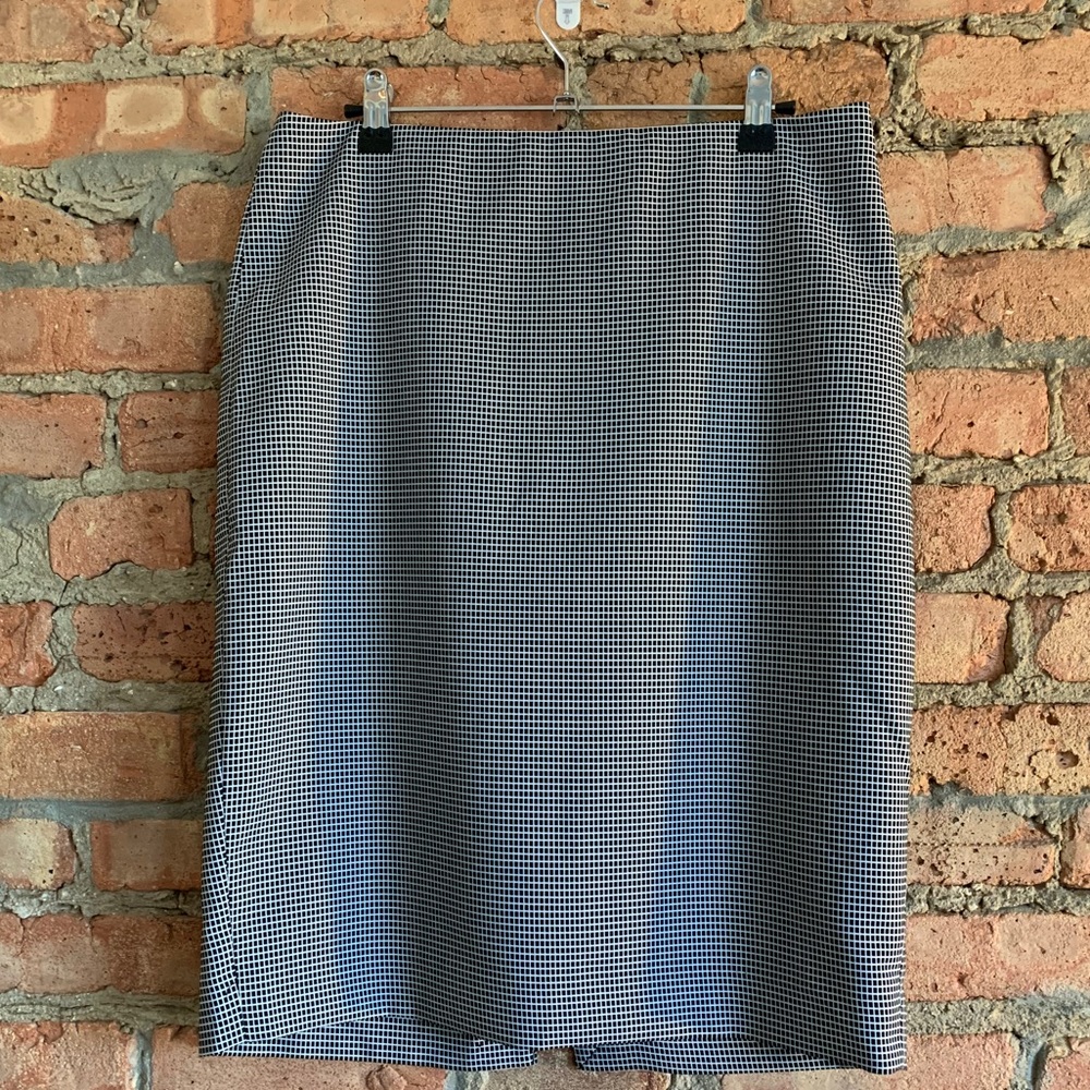 The Limited Black & White Pencil Skirt